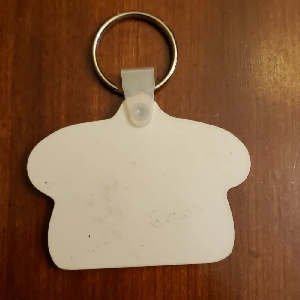 VINTAGE United Telephone Plastic Keychain